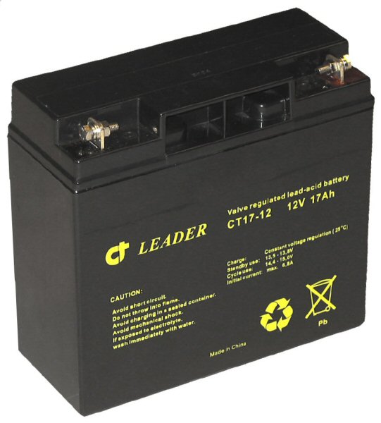 Batteri, stort, 17Amph - 12V