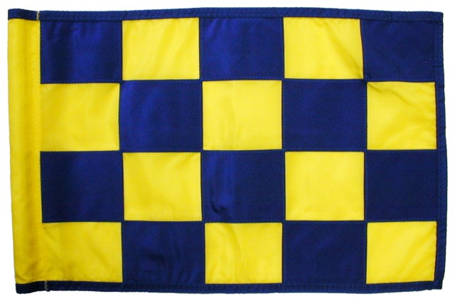 Green flagg Rutete, Gult / Blått PGM