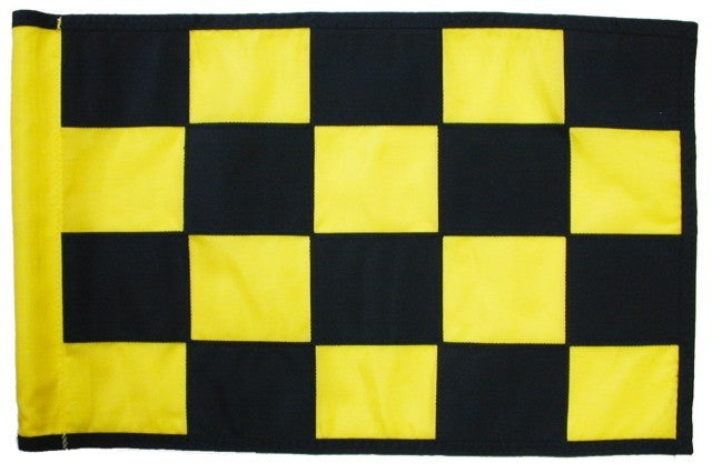 Green flagg Rutete, Gult / Sort PGM