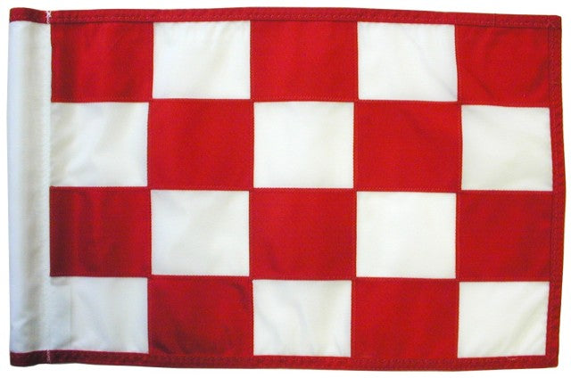 Green flagg Rutete, Rødt / Hvitt PGM