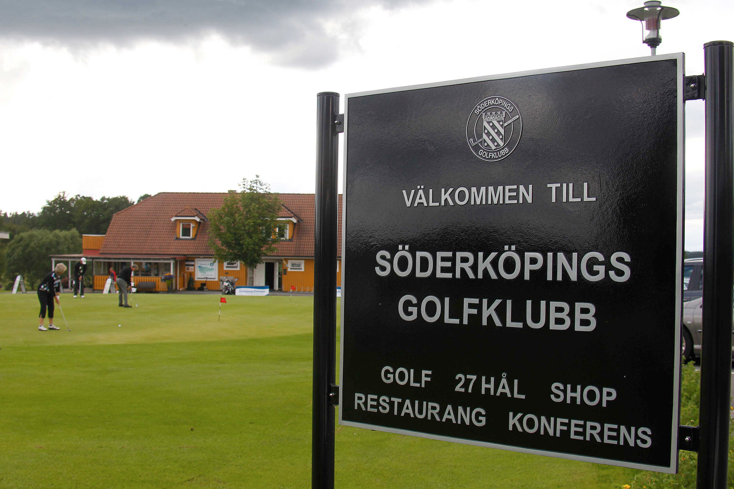 Velkomstskilt i metall "Silverline"