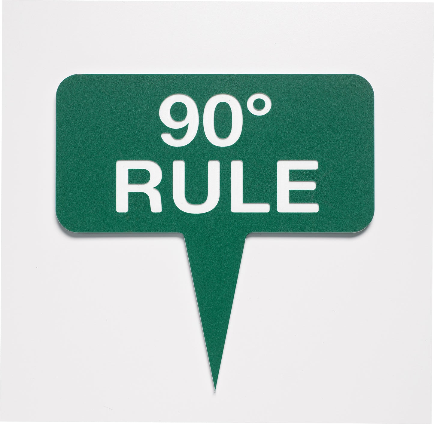 5" x 10" Single-Sided Green Line Sign
