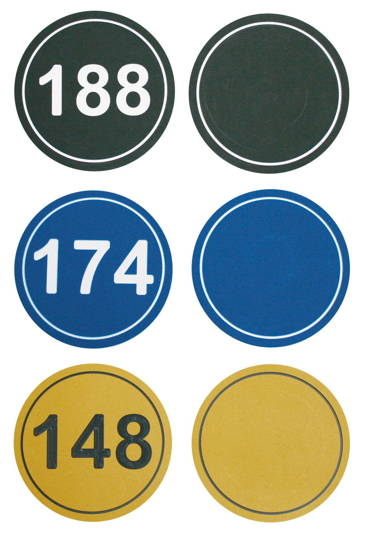 Green Line Small Round Yardage Marker