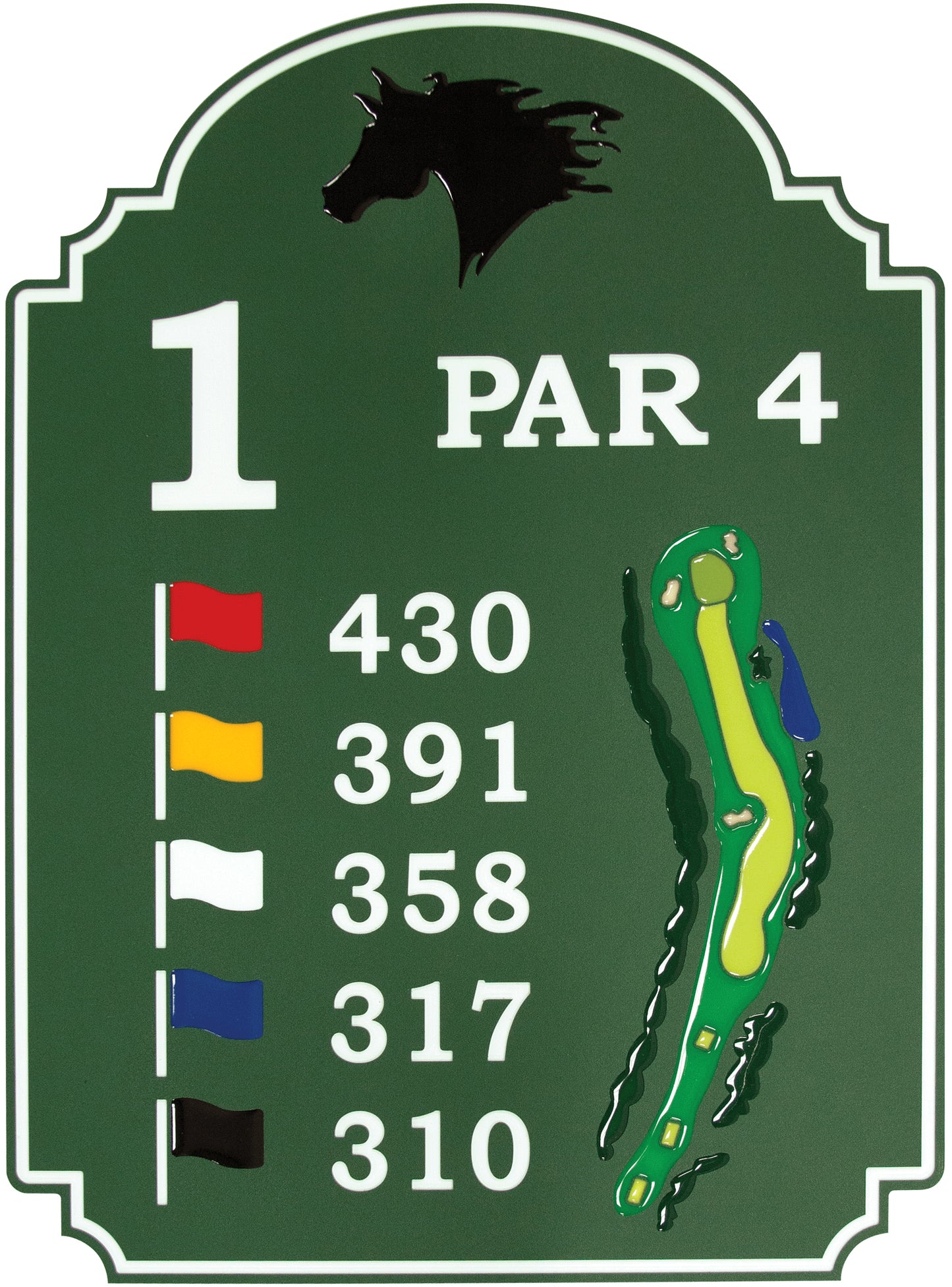 Deluxe Green Line Tee Sign without