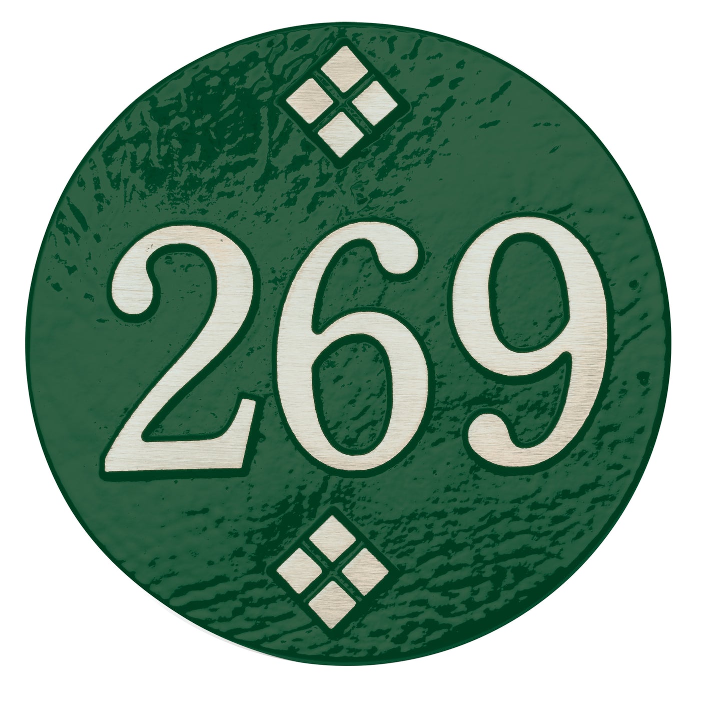 6" Dia.Green -Aluminum Yardage Marker