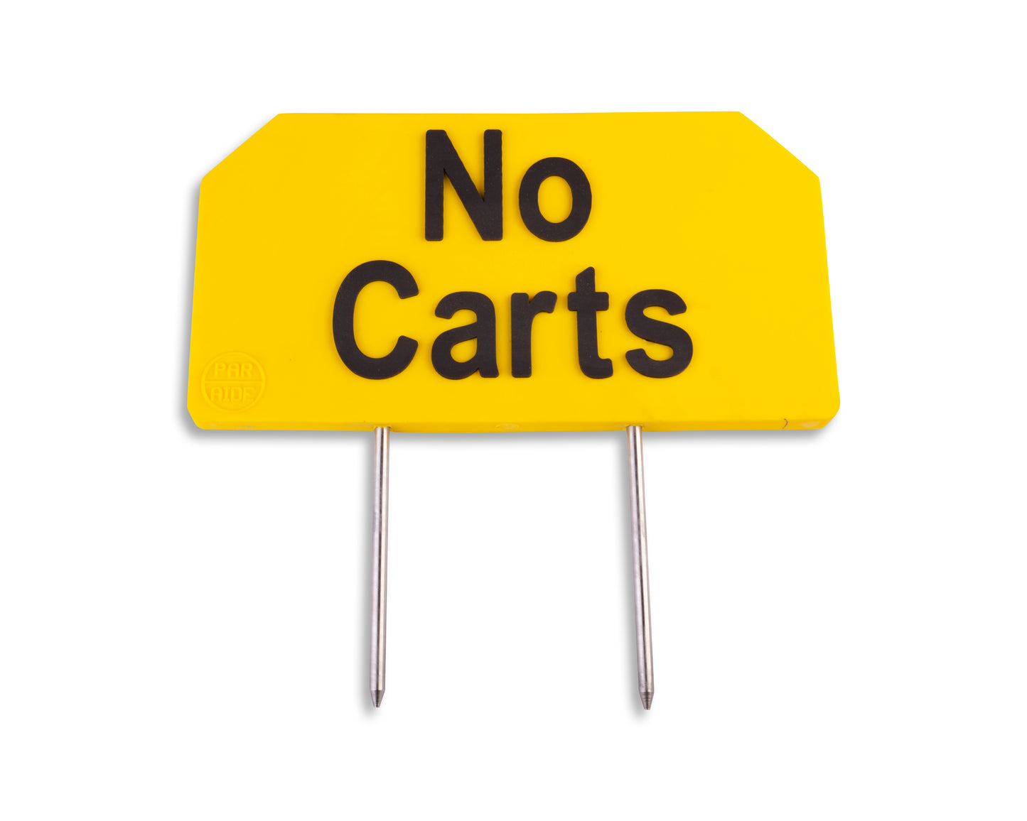 Wht/Grn, No Carts Past Here