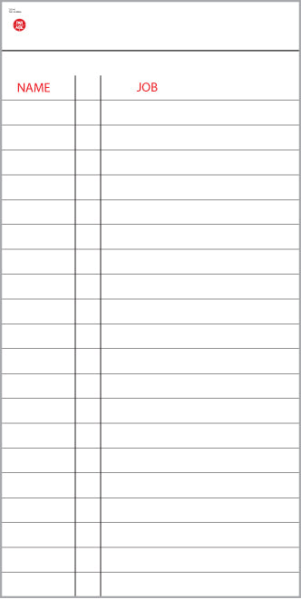 Non-magnetized Job Board ( 1 Job )