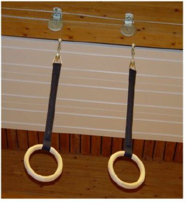 Turnringer med nylon bånd og svivel