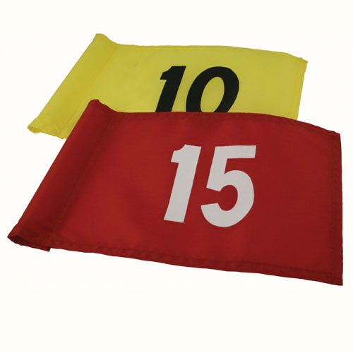 Puttinggreenflagg sort 1-9 set