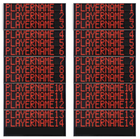 Sidepaneler spillernavn 14 stk