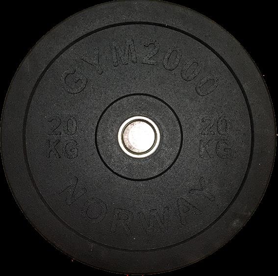 Olympisk bumperplate Pro 20 kg 50 mm