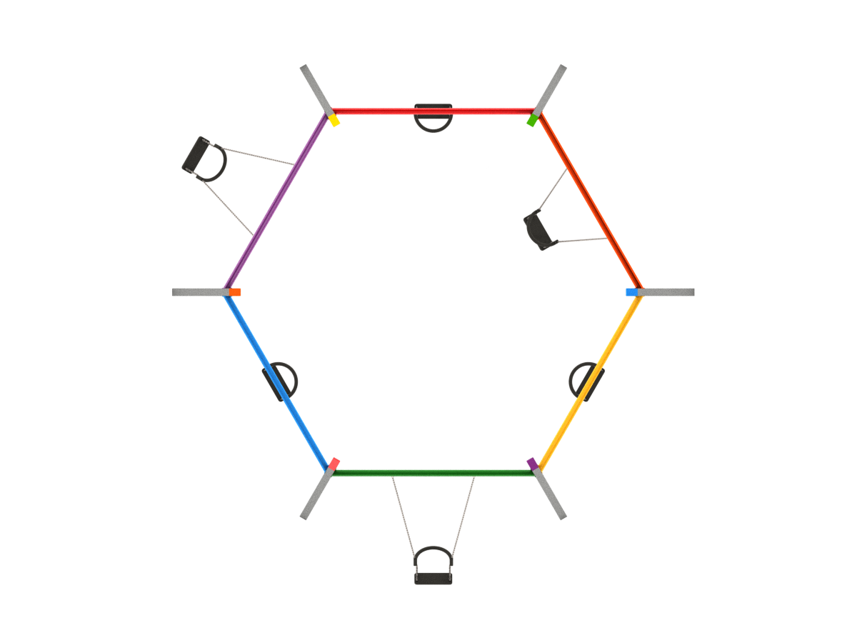 3012 - Single sekskanthuske