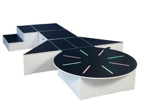 Scenekasse - rektangel - sort toppl.