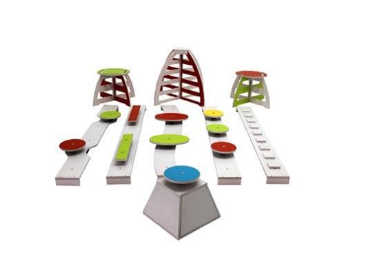 Ribber til sammenbygning Stor balansebuk