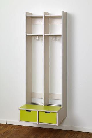 Helena garderobe med benk til oppbevaring 5 rom ink. Kasse