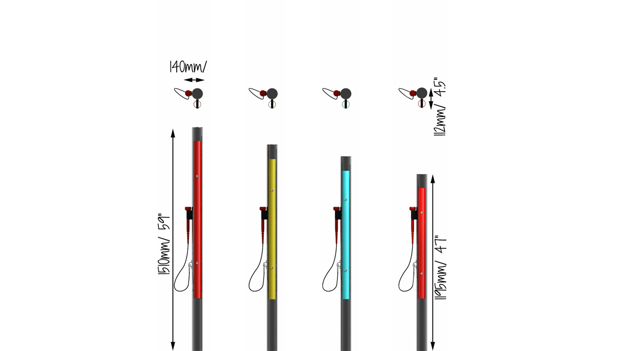 Calypso Quartet utendørs klokkespill (sett med 4)
