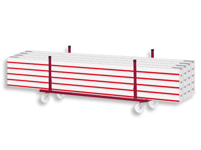 Transport tralle For innendørs hockey barrierer