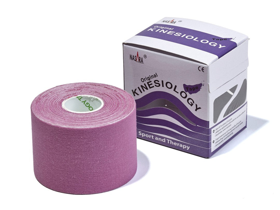 NASARA Kinesiologie Tape 5 m x 5 cm Lilla