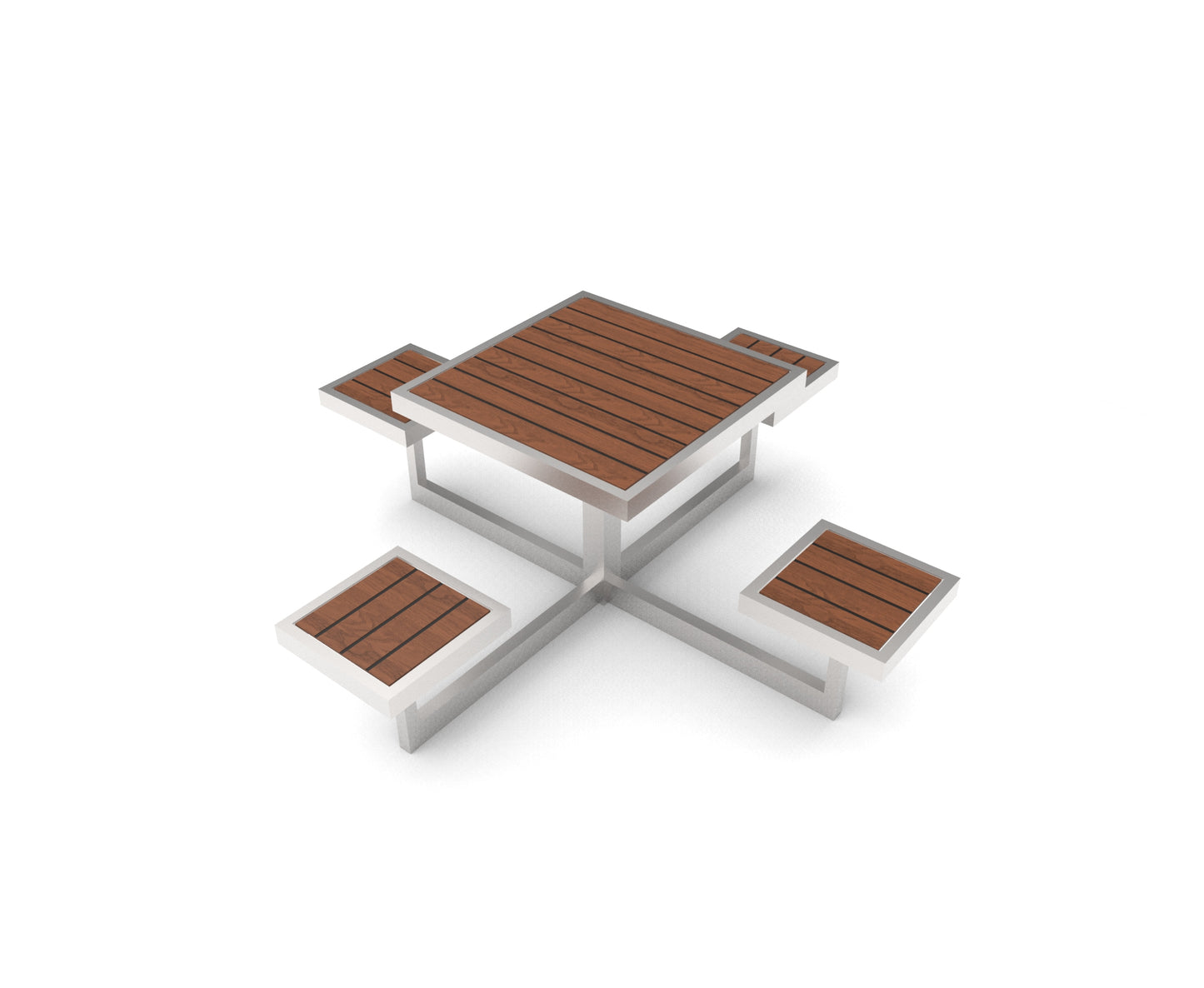 Street Firkantet Piknikbord