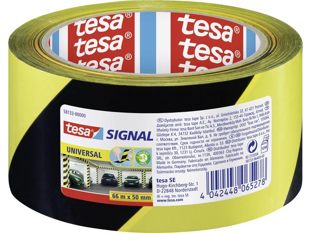Varseltape TESA 58133 Gul/Sort