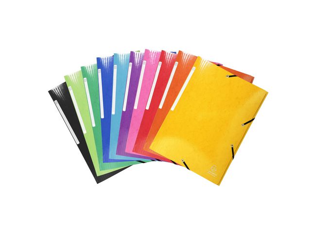 Strikkmappe Exacompta 3klaff 600g ass