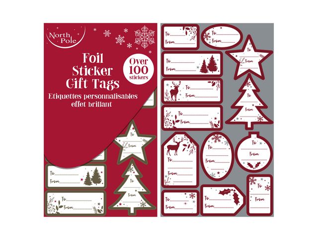 Merkelapper EUROWRAP foil til/fra (100)