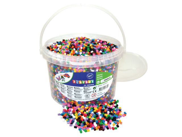 Perler PLAYBOX 10 farger mix (20 000)