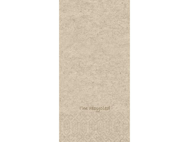 Serviett DUNI 2L 40cm 1/8br resirk (300)