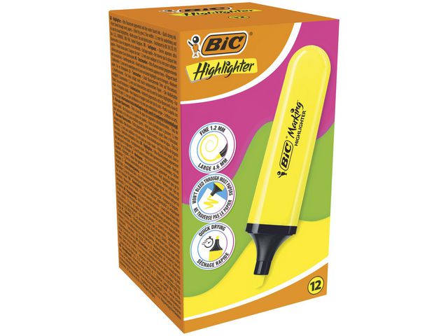 Tekstmarker BIC Brite Liner gul