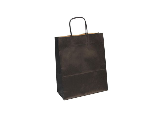 Gavepose CF kraft 22x10x27 cm sort (25)