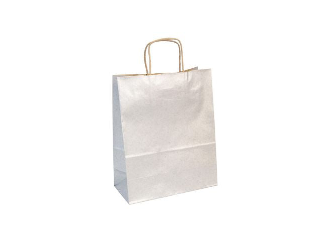 Gavepose CF kraft 22x10x27 cm sølv (25)