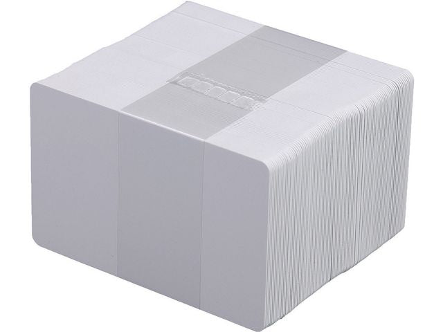 Plastkort 0,76mm hvite (100)
