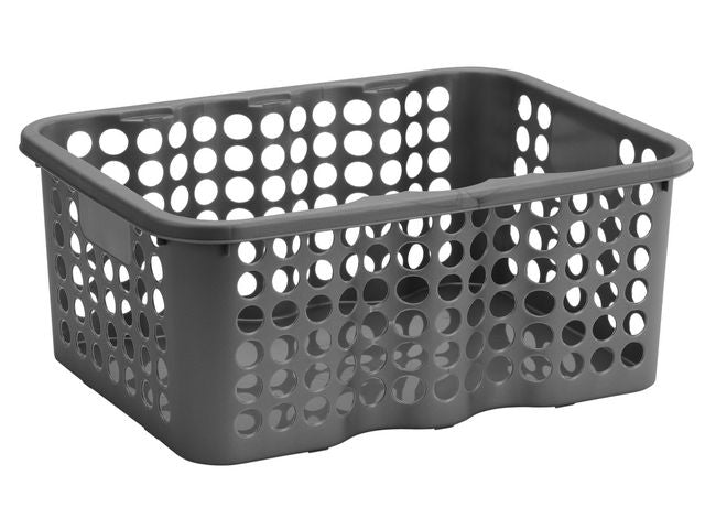 Oppbevaringskurv stor Sølv