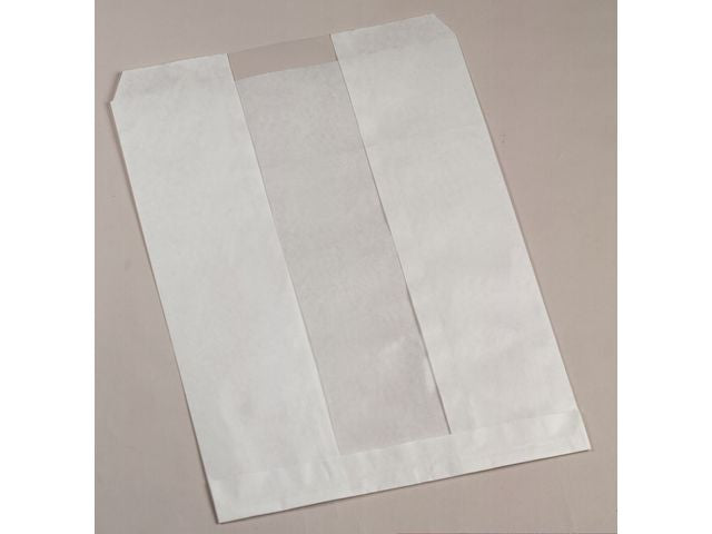 Smågodtpose 120x35x240 vindu hvit (1000)