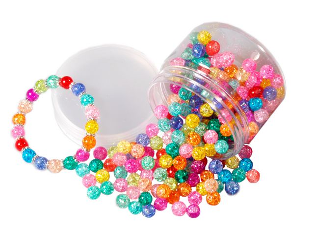 Glassperler krakelert glass