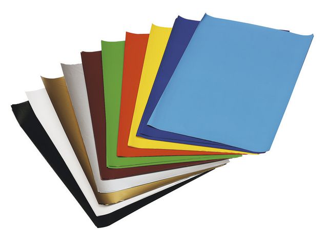 Glanspapir 35x50cm 5 ark x10 farger