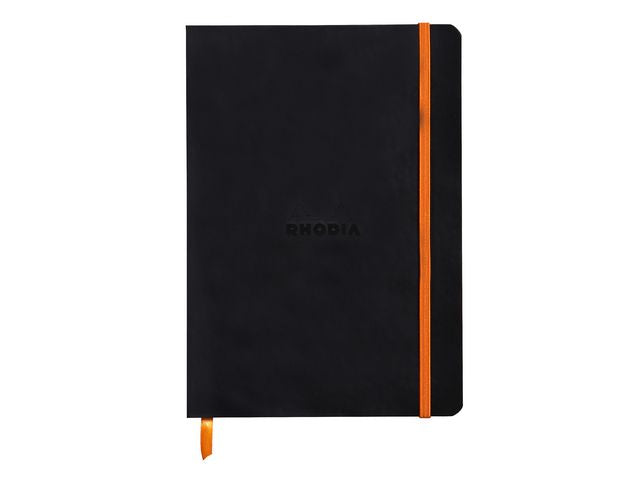 Notatbok RHODIA A5 90g linjert black