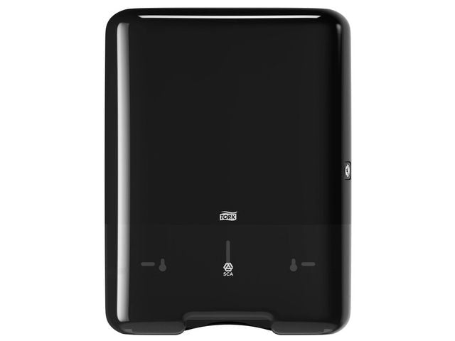 Dispenser TORK tørkeark singlef H3 sort