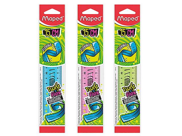 Linjal MAPED Twist'n Flex ass. 15cm