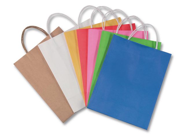 Papirposer 24x12x31cm hvit 20stk