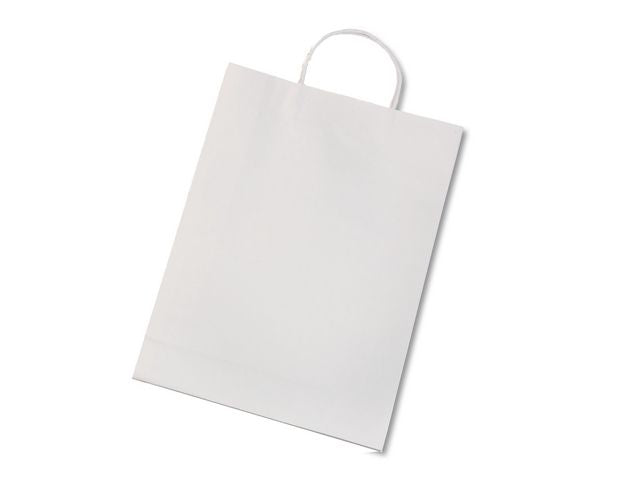 Papirposer 31x11x42cm hvit 15stk