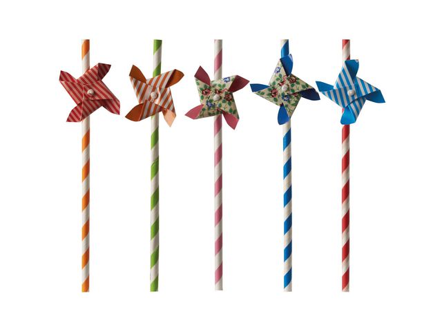 Sugerør PAPSTAR 20cm assortert (50)