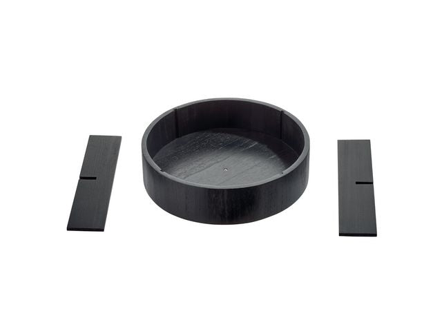 THE snurrebrett tre høy kant 30cm sort