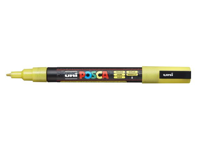Paintmarker UNI Posca PC-3M klar gul