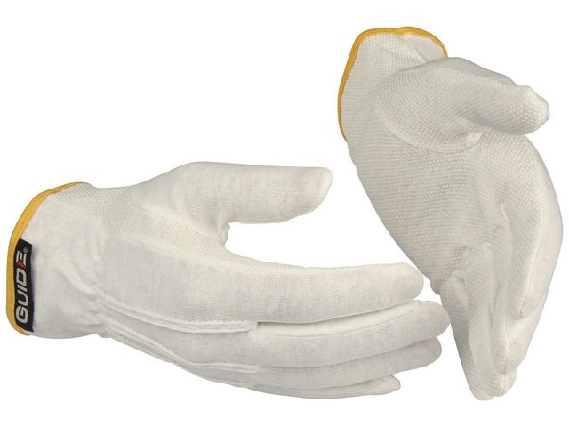 Hanske GUIDE 549 bomull m/nupper 8