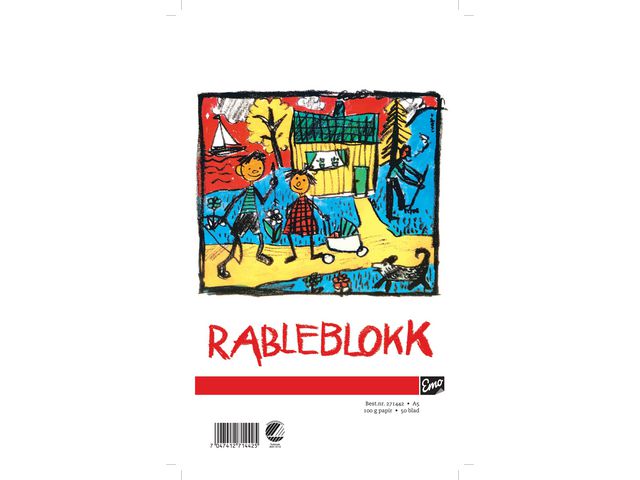 Rableblokk EMO A5 100g 50 blad