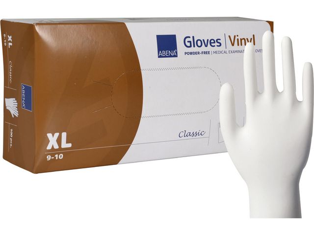 Hanske ABENA C. vinyl u/p XL klar (100)