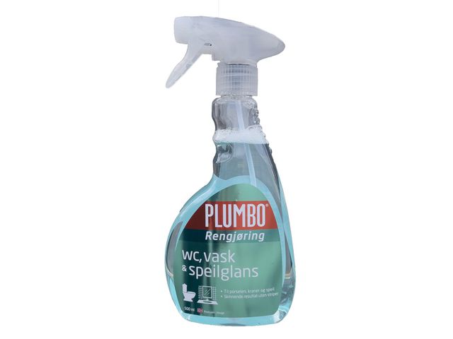 Rengjøring PLUMBO WC/vask/speilgl. 500ml