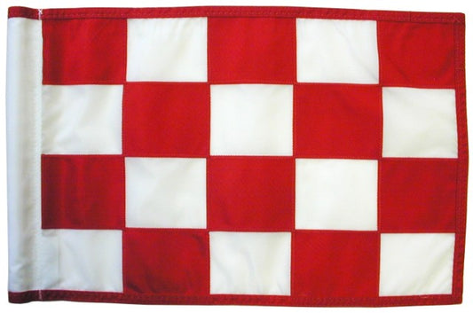 Green flagg  Rutete, Rødt / Hvitt  PGM