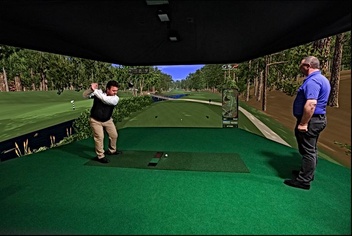 Golfsimulator m. 3 lerreter - Toppmodell Virkelighetsnær 3D Surround grafikk!